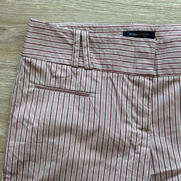 BCBG MaxAzria Vintage Cotton\Rayon Crumple-Effect Wide-Legged Women's Pants - Picture 5 of 7